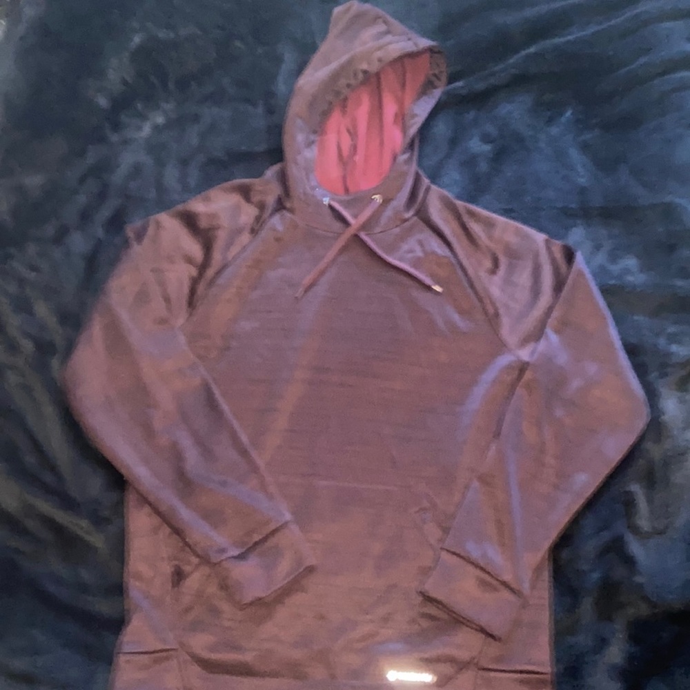 Tek gear athletic performance hoodie in dark red